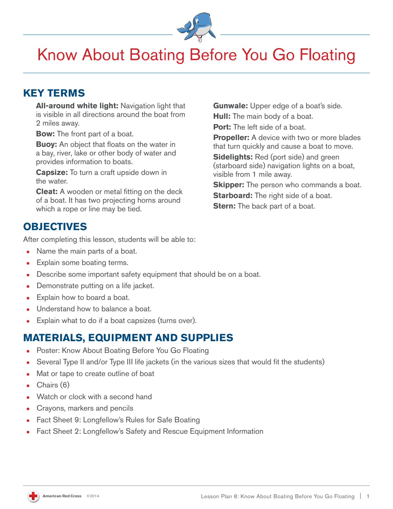 First page of the PDF file: KnowAboutBoatingBeforeYouGoFloating-LessonPlanActivtySheetsAnswerKeysandFactSheets