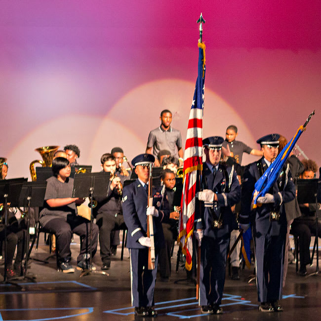 Veterans Day presentation at Paseo