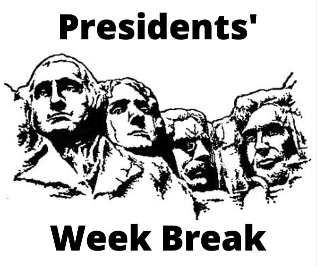 Presidents week break clip art