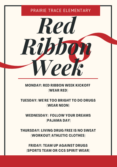 Red Ribbon Spirit Week Oct. 26-30