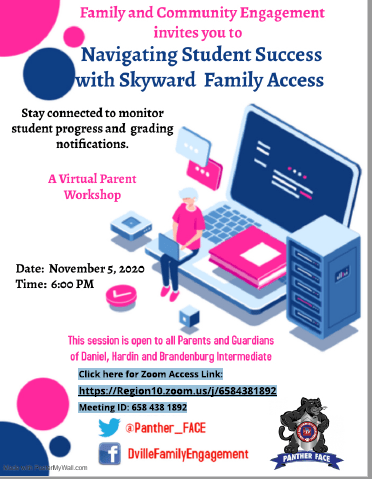 Parent Workshop Skyward - Daniel Intermediate School