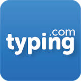 A blue square featuring the com typing logo prominently.