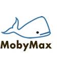 Logo of Moby Max with a whale illustration, symbolizing innovative learning solutions for children.