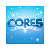 The phrase "core 5" is displayed in blue letters against a solid blue background.