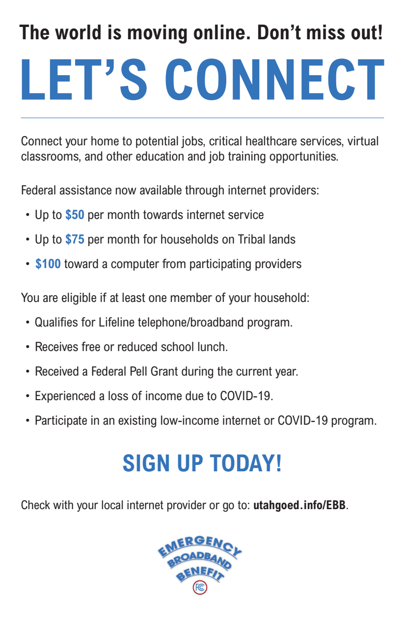 Emergency Broadband Benefit Program - Davis School District
