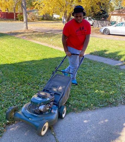 Student 2025 lawn mowing