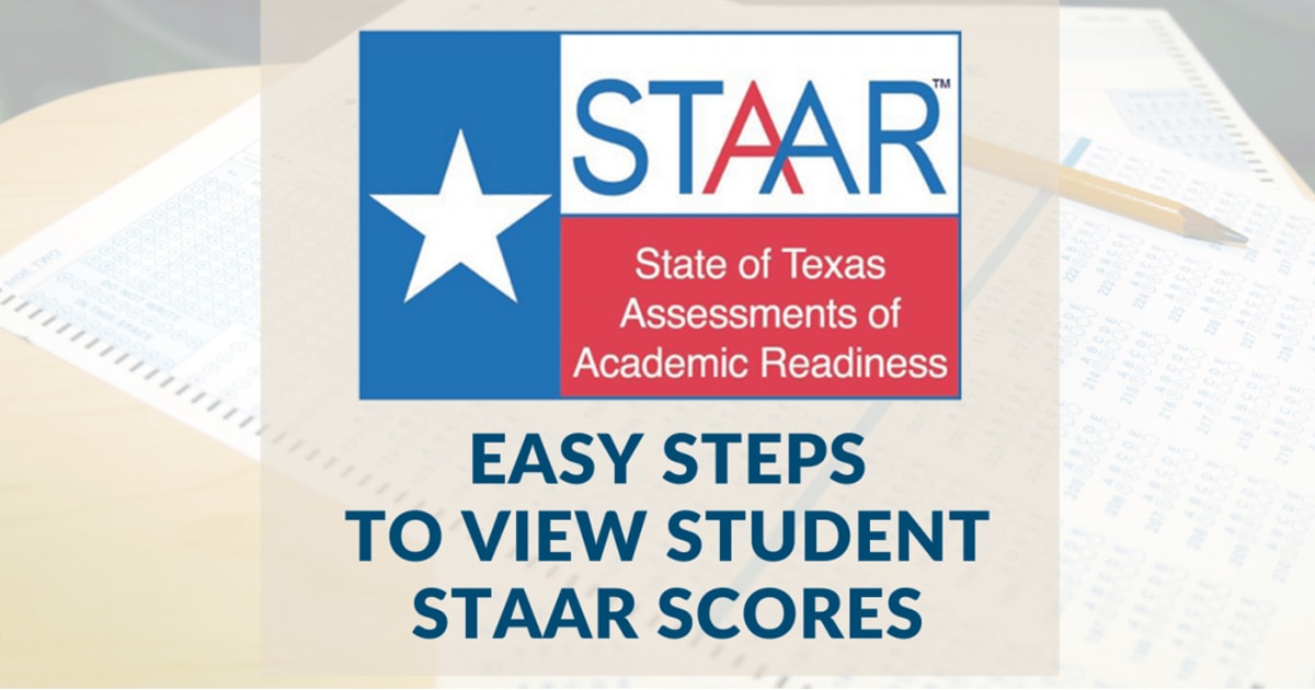 Easy steps to view student STAAR scores