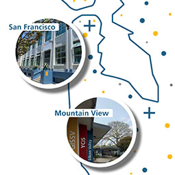GISSV's locations in the SF Bay Area