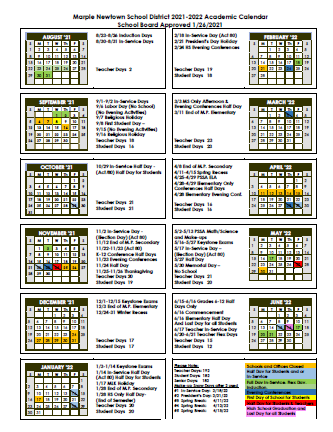 Haverford Academic Calendar 2022 23 District Calendar - Marple Newtown School District