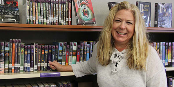 Enterprise Middle School Librarian Michelle Lane