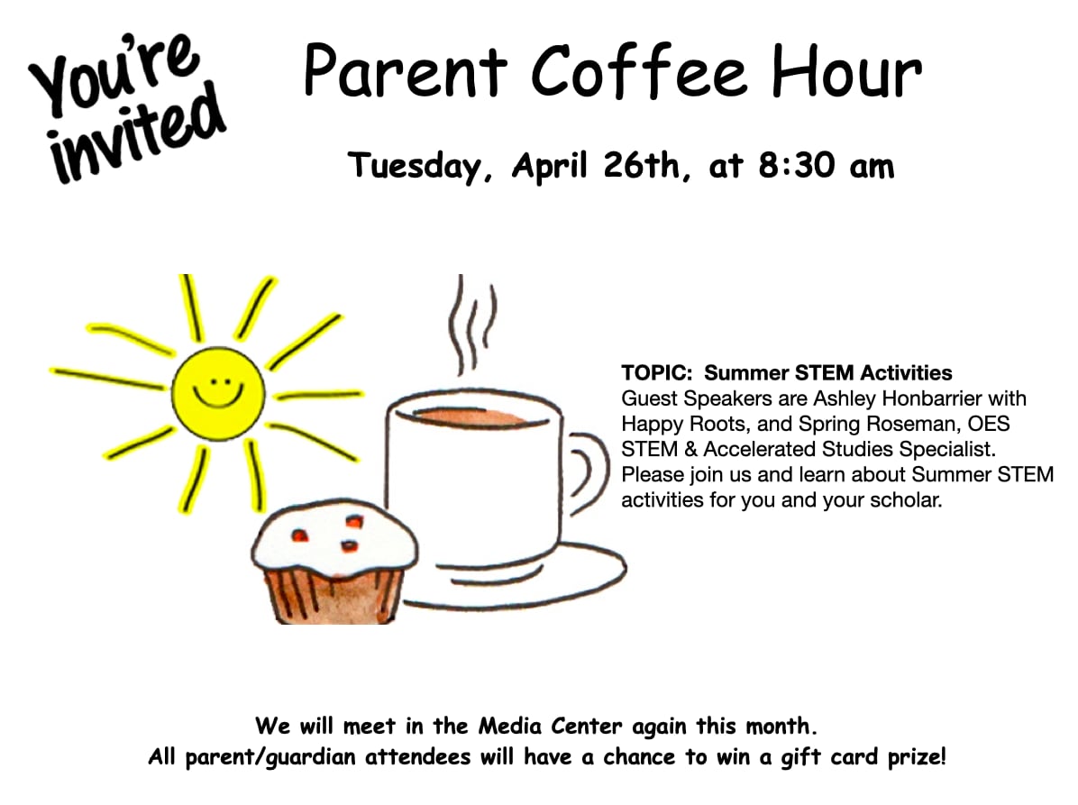 April 2022 Parent Coffee Hour Information