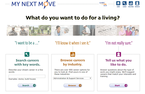 O*NET Interest Profiler at My Next Move