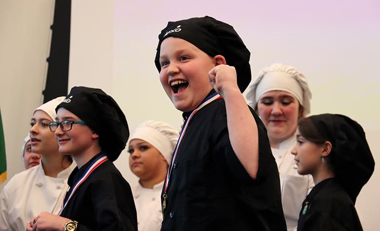 Marcus Whitman Elementary fourth grader Daniel Masenten