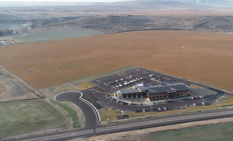 Drone picture of site of Third High School