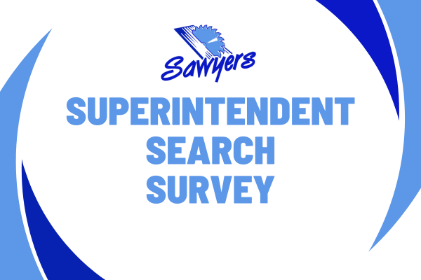 Image with the words Superintendent Search Survey on it.