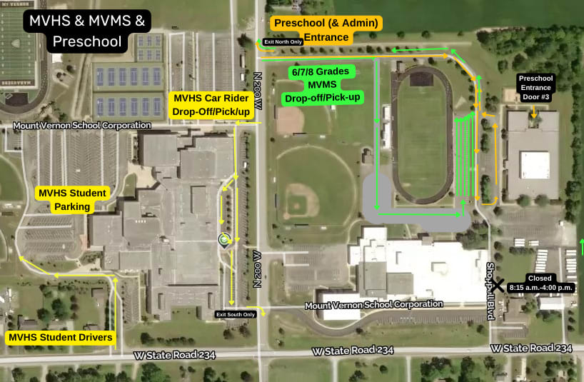 MVMS New drop off & pick up