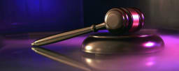 Picture of a gavel on a table top