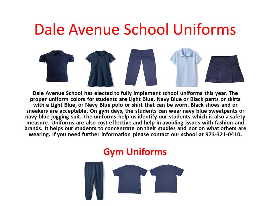 School Uniforms - Dale Avenue School