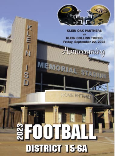 Klein Oak Football Program for Friday s Homecoming Game News