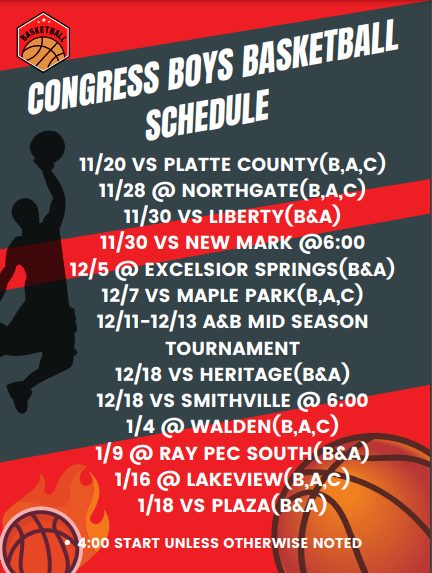 Boys Basketball - Congress Middle School