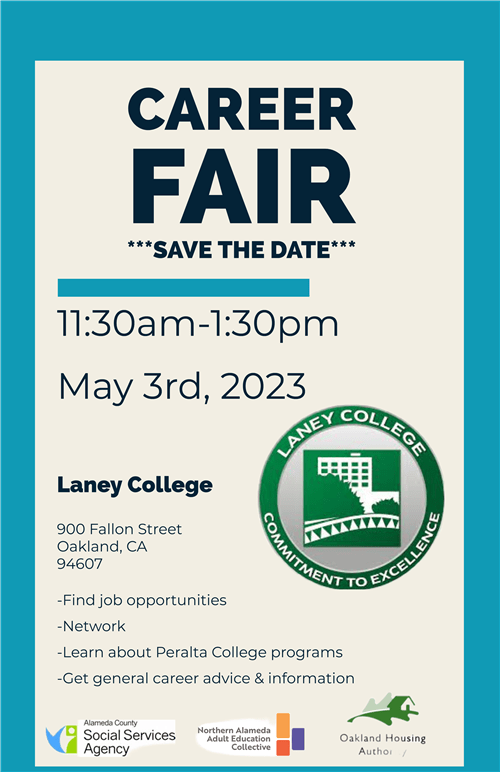Career Fair at Laney College 5/03/2023 | News Details