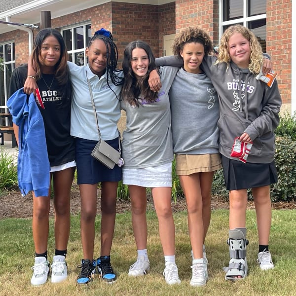 Sandhills School students on campus