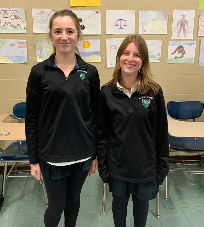 Students recognized for Halloween writing contest at Austin Prep.