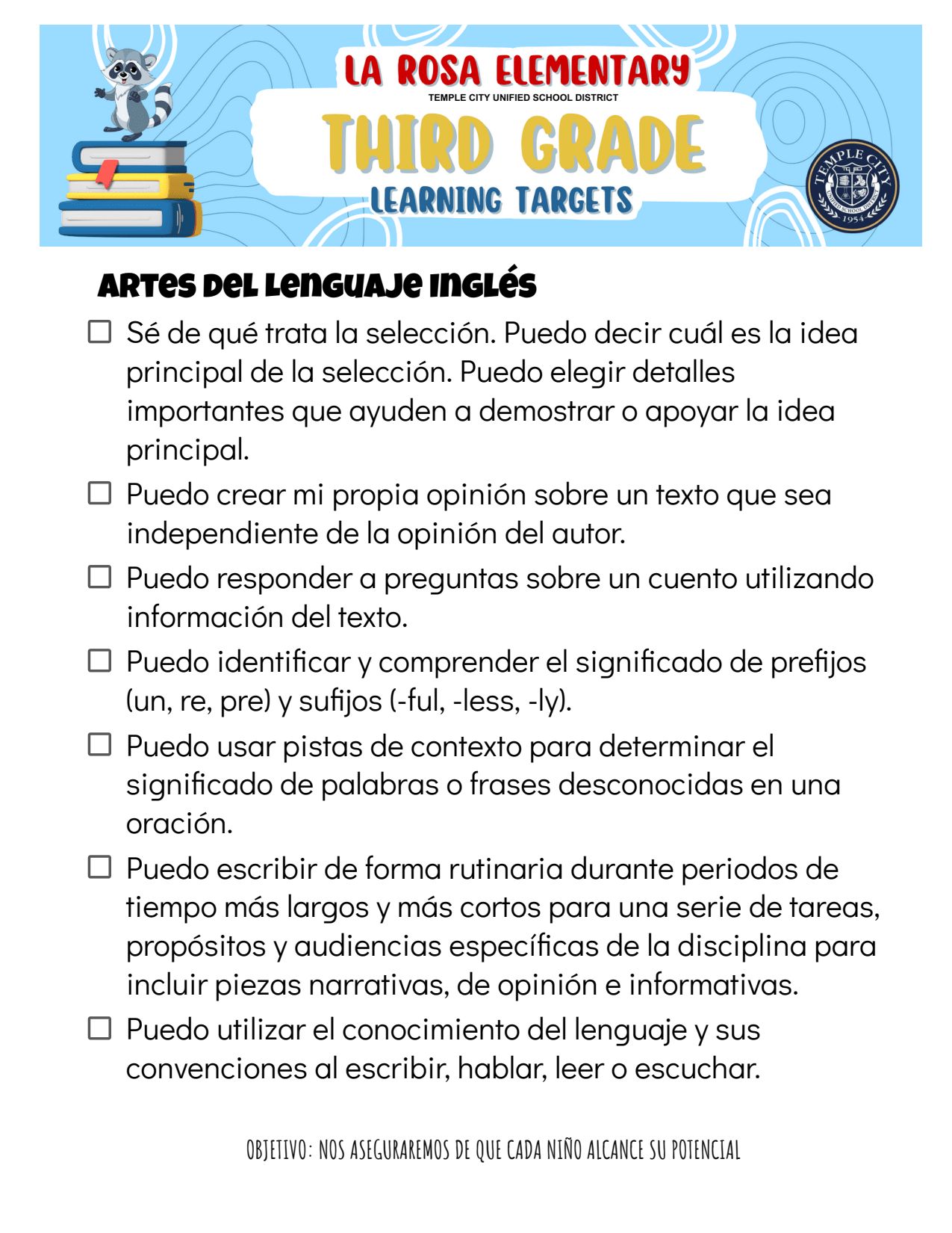 First page of the PDF file: PowerStandards3rdSpanish
