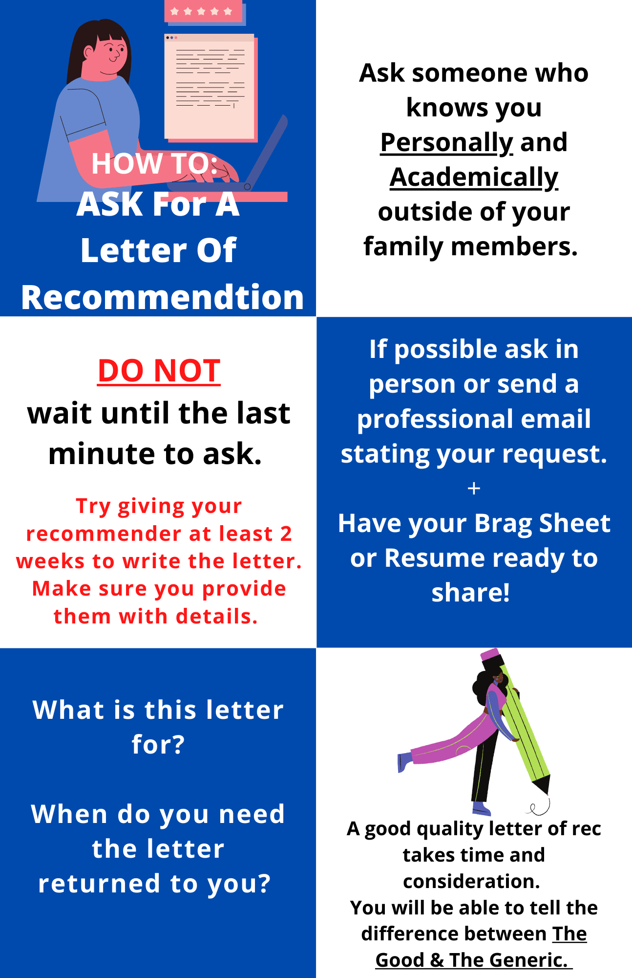 Ask for Letter of Recommendation