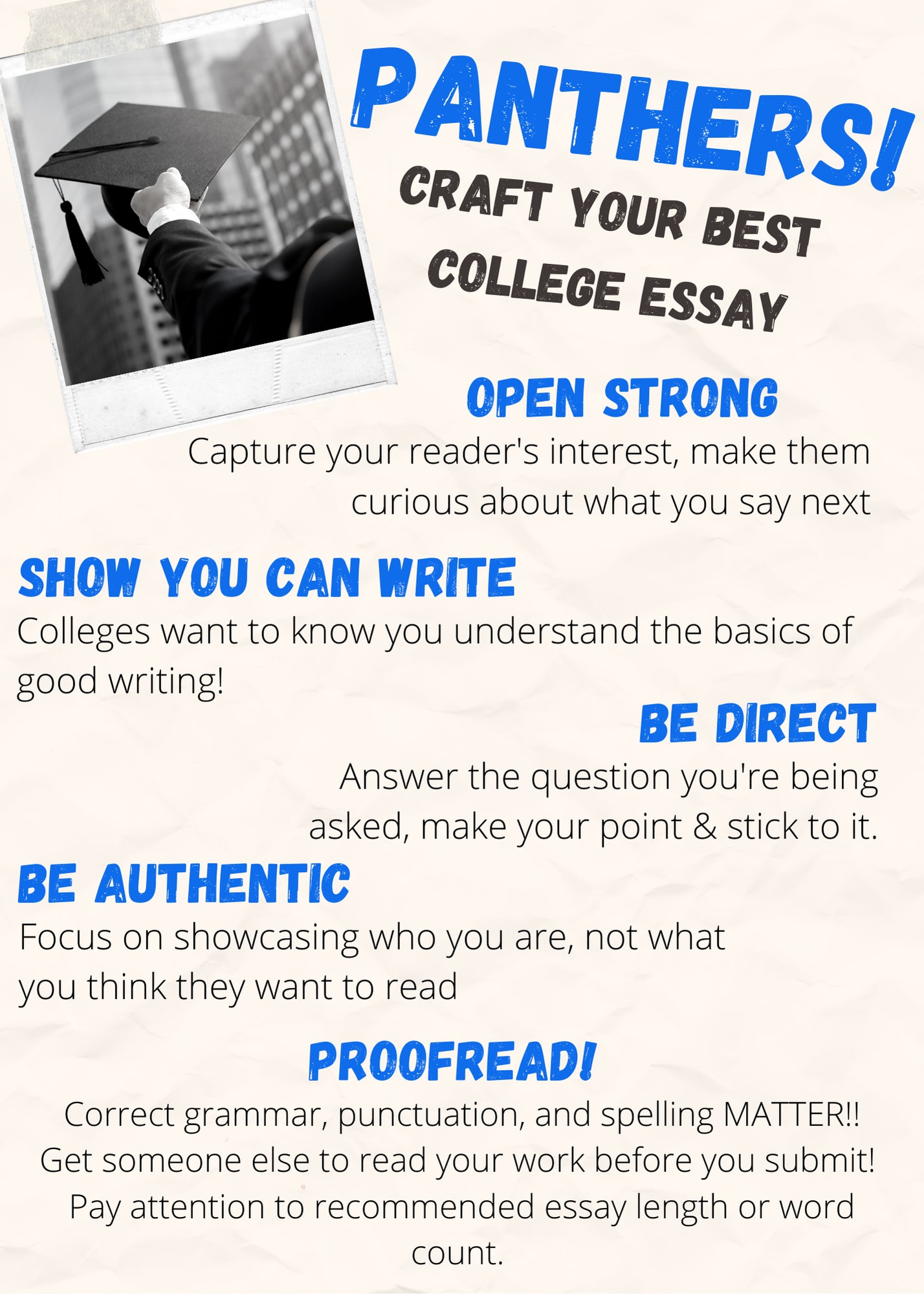 Craft Your Best College Essay