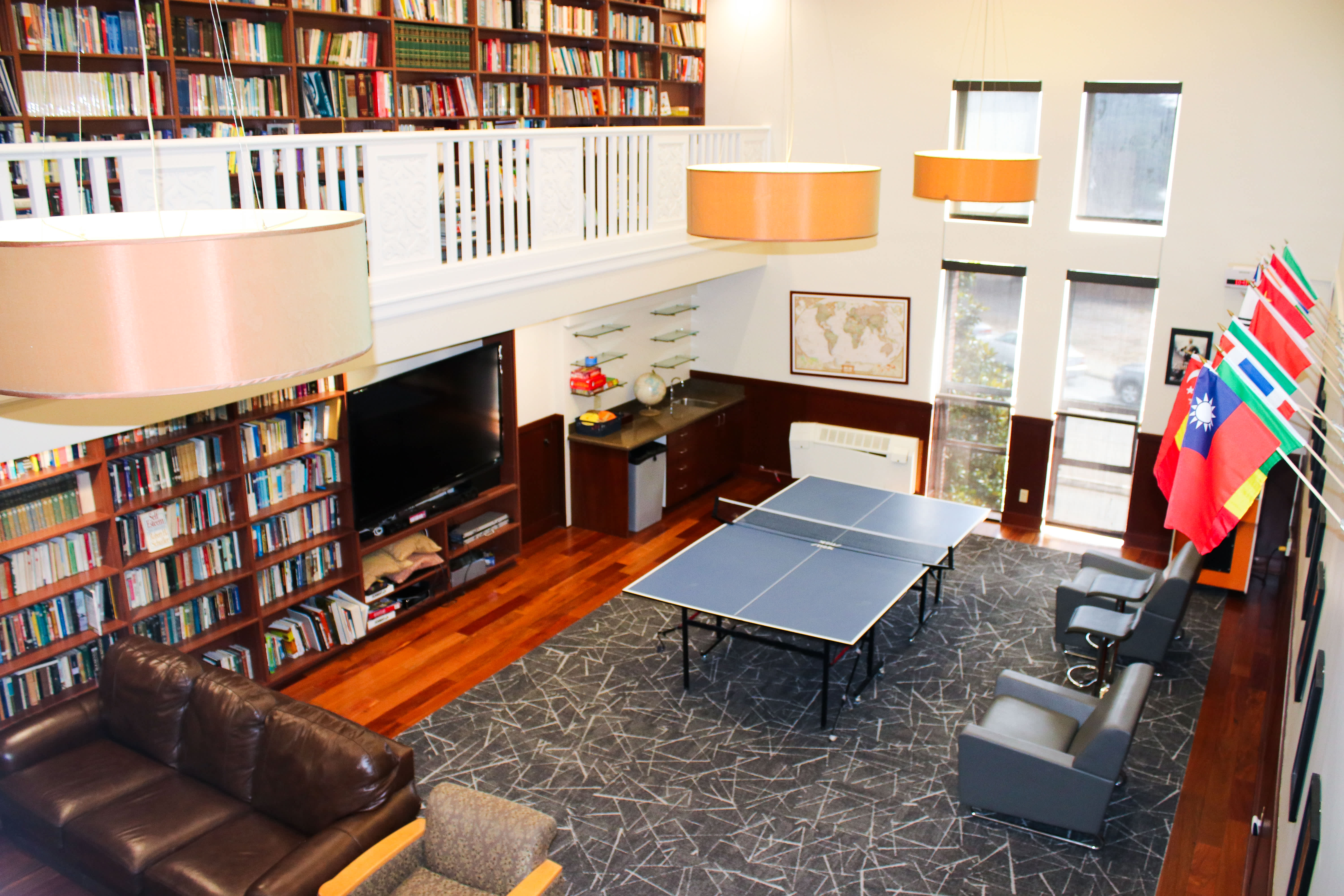 Sala de estudos da residência