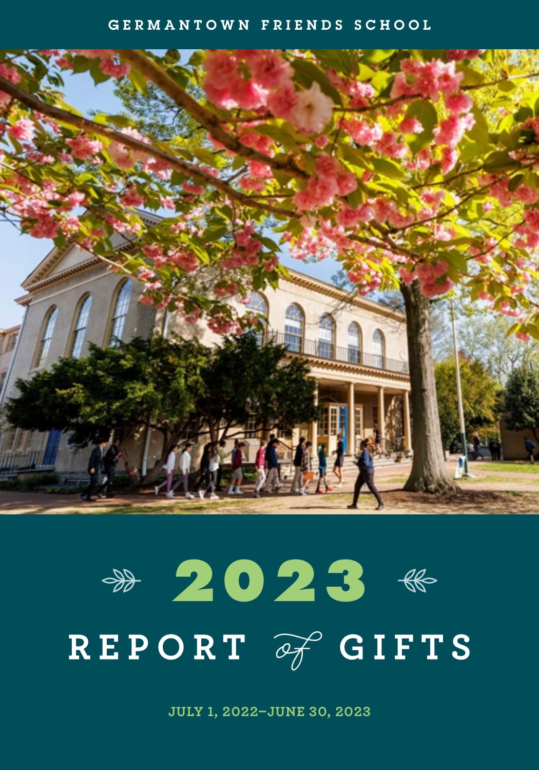 Report of Gifts 2022-23 - Germantown Friends School