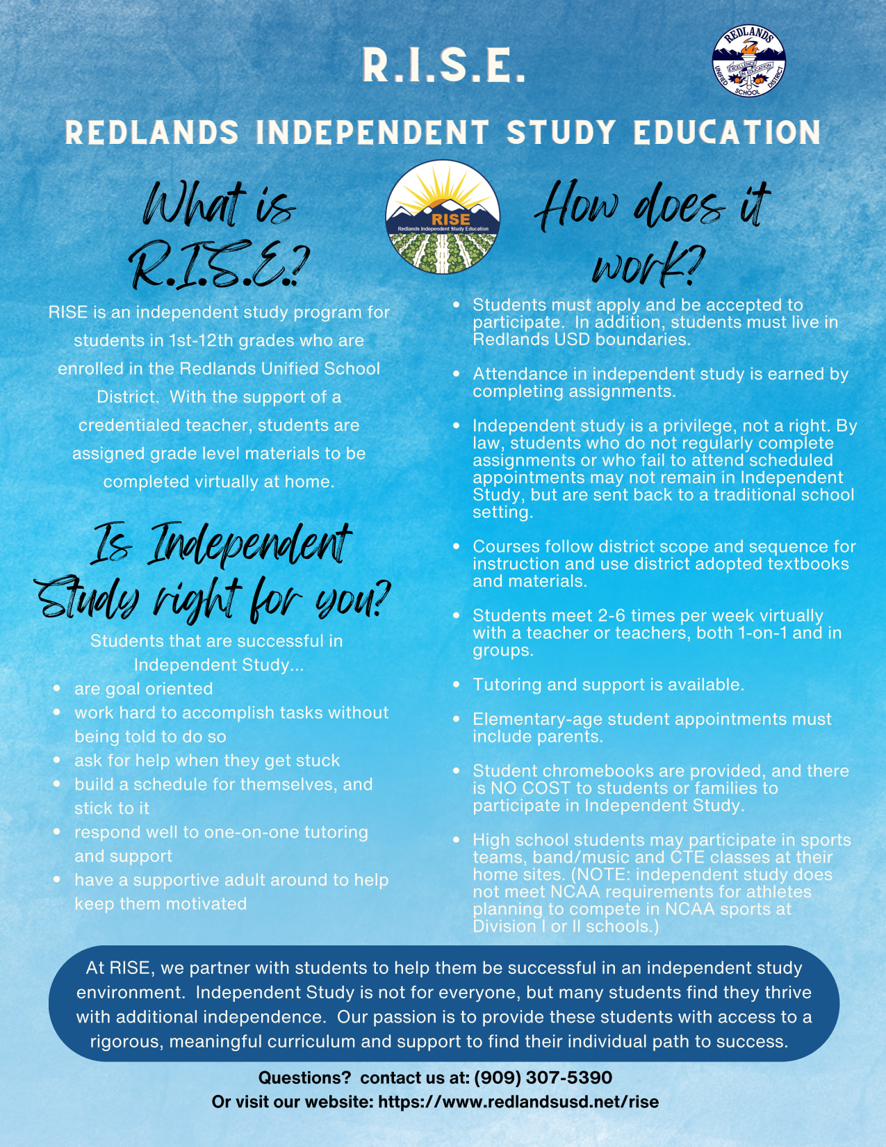 Academics - Redlands Independent Study Education