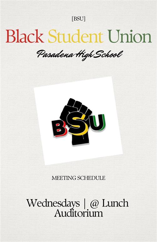 Black Student Union (BSU) - Pasadena High School