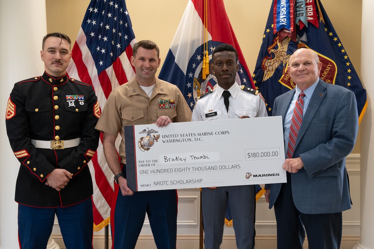 Missouri Military Academy Cadet Bradley Thumbi Awarded $180,000