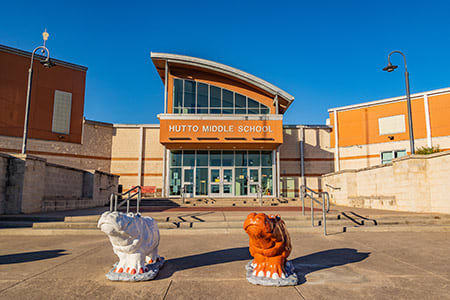 Middle school renovations completed through the 2019 Bond.