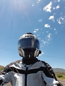 michel candela on motorcycle