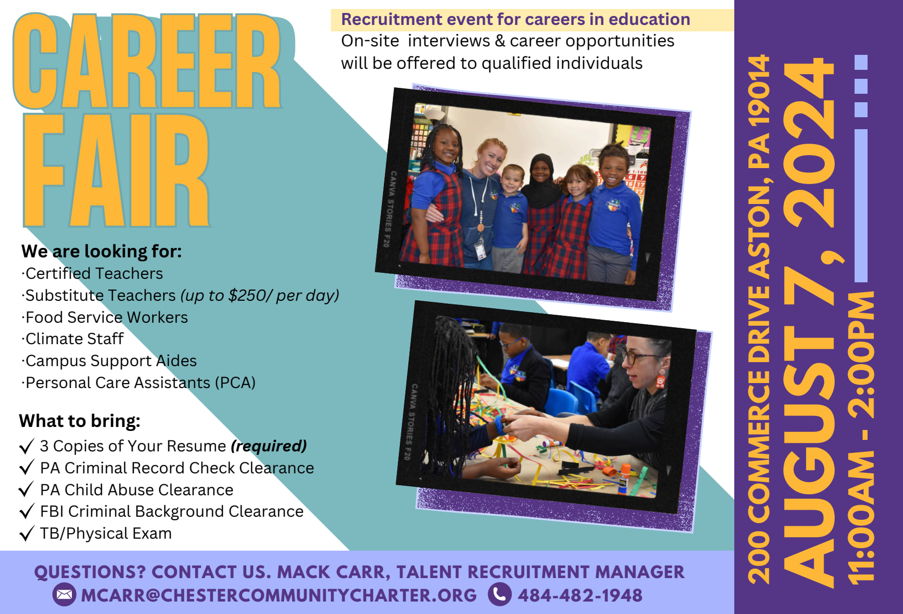Career Fair - Chester Community Charter School