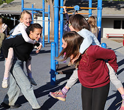 GISSV buddies from elementary and middle school