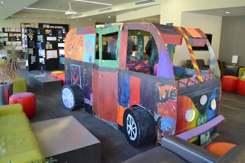 Stanley students creating visual art