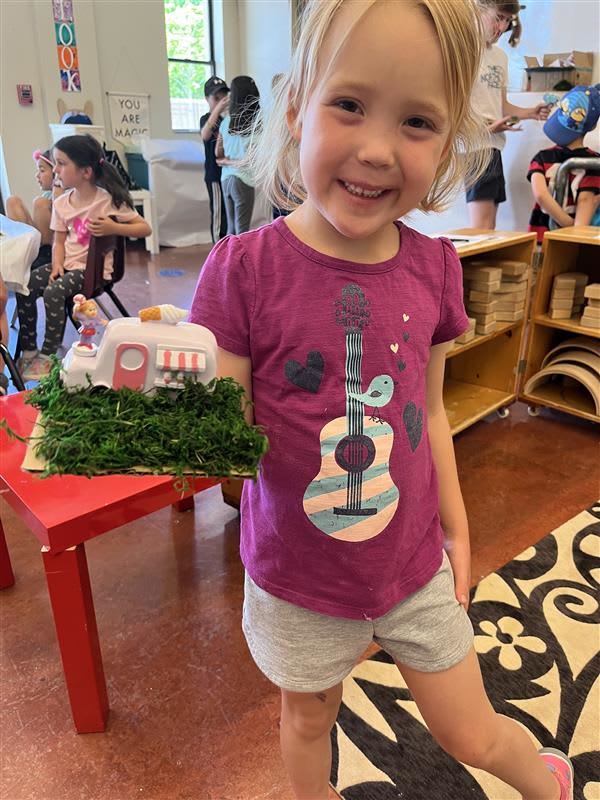 Child creating during a Summer at Stanley program