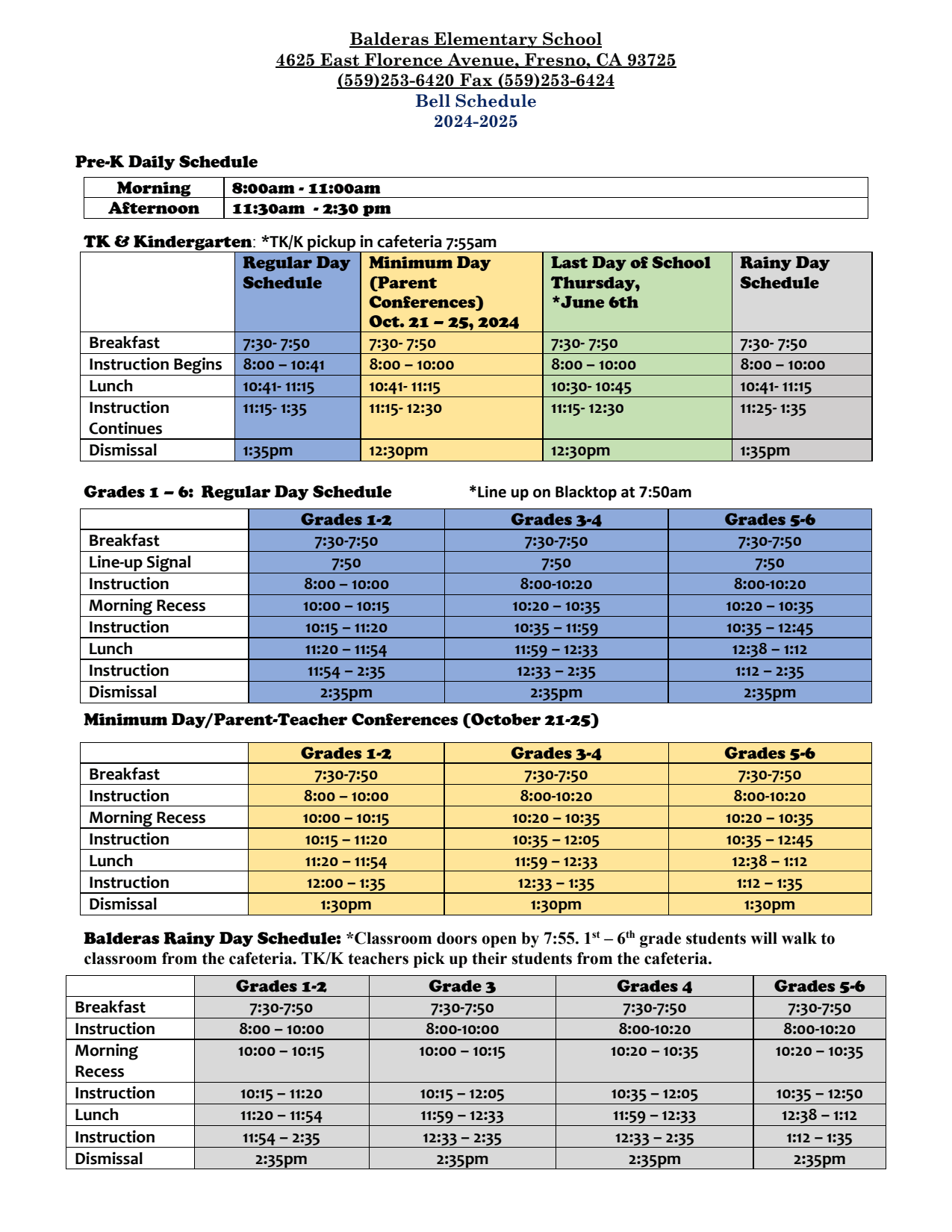 First page of the PDF file: BalderasBellSchedule24-25