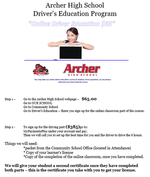 Archer High School Driver