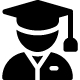 icon: person reading a book