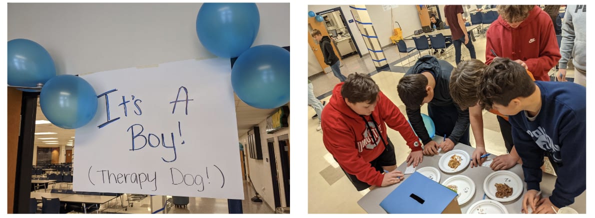 Kids celebrating Jack coming to NJSHS