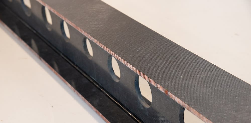 Carbon fiber composite i-beam