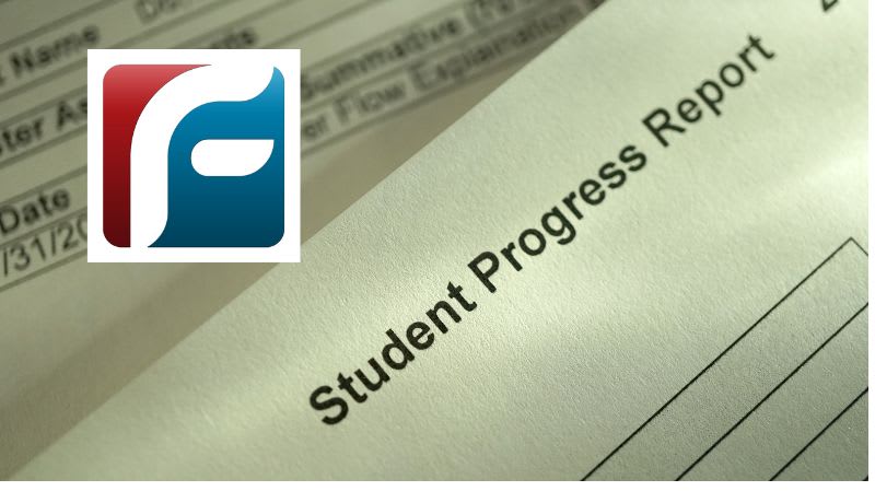 Progress reports with Flagler logo in left-hand corner