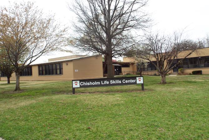 Exterior of Chisholm Life Skills Center in Wichita