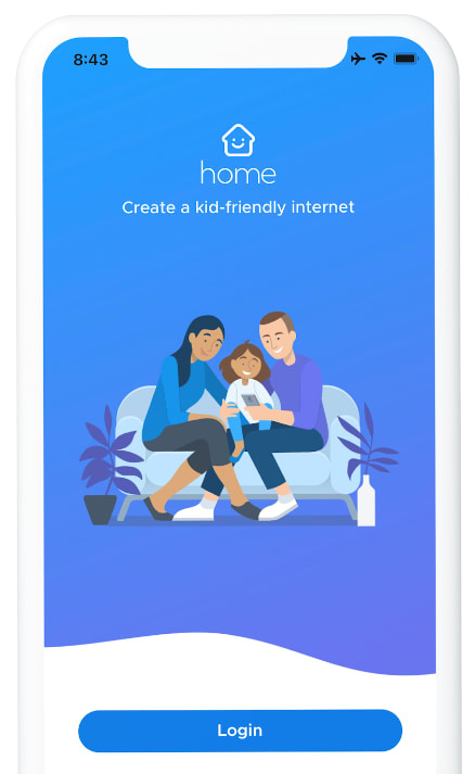 Screenshot of the Securly Home mobile app on a phone