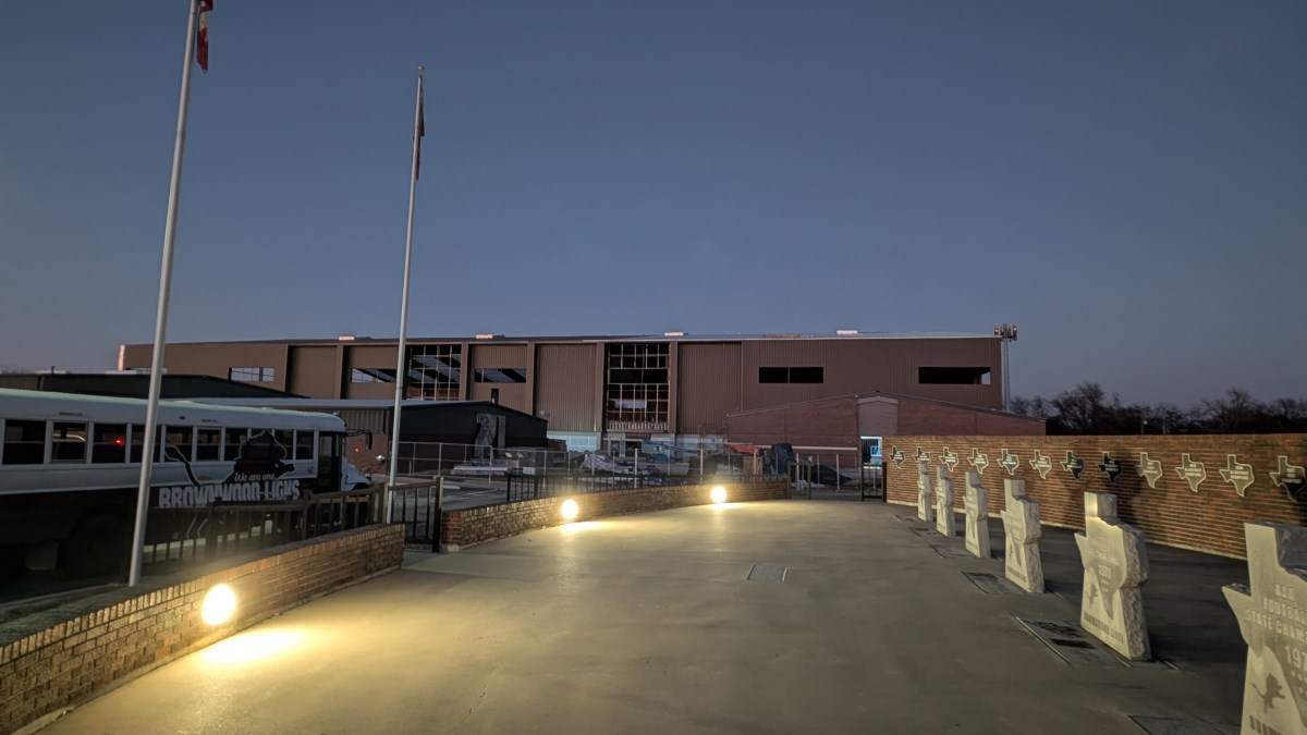 Nighttime construction photo from February 7, 2025